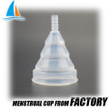 Lady menstrual silicone reusable period cup